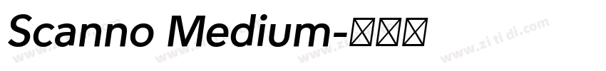 Scanno Medium字体转换